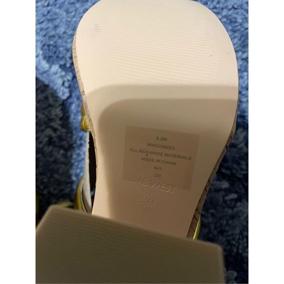 Nine West Corke Ankle Strap Platform Sandal Women’s 8.5 With Box New - Picture 7 of 8